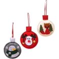 thumbnail image 1 of Los adornos de bolas de Navidad incluyen adornos de apliques de fieltro de zorro, copo de nieve y renos para decoraciones de árboles de Navidad (3 piezas, rojo, blanco, gris), 1 of 5