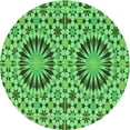 thumbnail image 1 of Ahgly Company Machine Washable Indoor Round Transitional Forest Green Area Rugs, 5' Round, 1 of 7