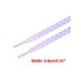 thumbnail image 3 of INSPIRE CHIC Two Color Checkered Flat Shoelaces Plaid Shoe Laces for Sneaker 1 Pair Pink Purple Gradient-2 160cm/63", 3 of 4