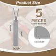 thumbnail image 2 of Uxcell 6 Pcs Marcador de Cuero, Marcadores de Libros Clásicos Cosidos para Lectores Amantes de los Libros, Accesorios para Hombres Mujeres Profesores, Caqui, 2 of 6