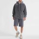 thumbnail image 1 of Ceisia Men's Loose Fit Fleece Hooded Long-Sleeve Top & Shorts Set | Casual Warm Two-Piece Outfit Gifts, 1 of 9