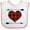 White and Pink, variant on Inktastic Buffalo Plaid Valentines Day Heart Boys or Girls Baby Bib