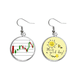 thumbnail image 1 of Curva de resultados Pendiente Sol Flor Pendiente Joyas Moda Unbranded M, 1 of 3