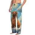 thumbnail image 6 of Sikiie Sunshine Cloud Bulldog Mens Pajama Pants Sleep & Lounge Pants, PJ Bottoms With elastic waistb and Pockets Small, 6 of 6