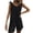 Black, variant on ASDFVBKG Women's Summer Comfy Casual Sleeveless Romper Loose Adjustable Strap Shortalls with Pockets Yellow L