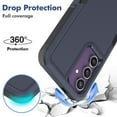 thumbnail image 3 of for Samsung Galaxy S25 Plus Back Case, Luxury Ultra Slim PC + TPU Double-Layer Anti-Fall Shockproof Drop Protective Lightweight 2 In 1 Phone Case Cover for Samsung Galaxy S25 Plus, Darkblue, 3 of 5