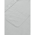 thumbnail image 6 of sogami Men's Long Sleeve Cotton Linen Shirts Standing Collar Button Down Shirt, 6 of 7