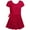 Red, variant on Girls Ballet Leotards with Removable Skirt Short Sleeve Ballet Dance Dress Outfit Kids Gymnastics Costume