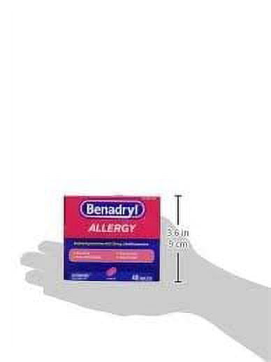 Benadryl Ultratab Antihistamine Allergy Medicine Tablets, 48