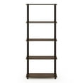 thumbnail image 5 of Furinno Turn-N-Tube 5-Tier Multipurpose Shelf Display Rack,Walnut and Brown, 5 of 6