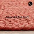 thumbnail image 7 of Jaipur Art And Craft Indian Natural Hand Braided Jute Oval Rug Area Rug Home Decor Floor Carpet Rug Size - (9x12 Sq Feet), (108x144 Inches), (270x360 CM), 7 of 7