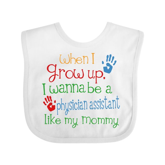 Inktastic Physician Assistant Like Mommy Boys or Girls Baby Bib