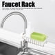 thumbnail image 3 of Estante de almacenamiento para grifo, organizador Caddy de fregadero de acero inoxidable, soporte de almacenamiento de jabón para cocina y baño, 2 uds., 3 of 8