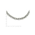 thumbnail image 4 of Gem & Harmony Mens Stainless Steel Brushed Necklace  --  24 inches for Men, 4 of 5