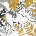 thumbnail image 3 of Nan 20x20 Black Modern Framed Museum Art Print Titled - Jungle Elephant, 3 of 5