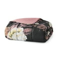Mainstays Black Floral 10-Piece Bed in a Bag Comforter Set with Sheets