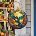 thumbnail image 4 of Home Decor Welcome Door Hanger Double Colorful Hummingbird Butterfly Hanger Window Gallery Home Decoration Hanger, 4 of 4