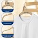 thumbnail image 5 of Ganchos de Terciopelo Premium Serenelife, Ahorradores de Espacio, Resistentes, con Gancho Metálico Giratorio de 360°, para Trajes, Pantalones y Vestidos, Marfil, Pack 20, 5 of 7