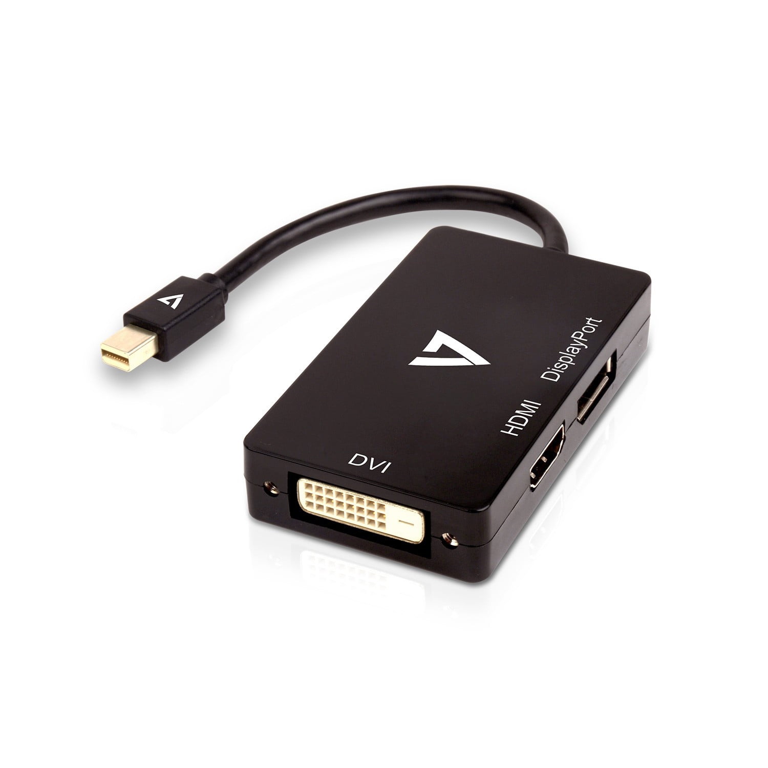 V7 Video Adapter Mini DisplayPort Male to DisplayPort Female + DVID