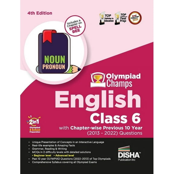 Olympiad Champs English Class 6 with Chapter-wise Previous 10 Year (2013 - 2022) Questions 4th Edition Complete Prep Gui, (Paperback)