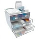 thumbnail image 4 of Organizador de Maquillaje, Organizador de Escritorio con 4 Cajones, Organizador de ArtíCulos , Organizador de CosméTicos, Mostrador de BañO, Blanco, 4 of 9