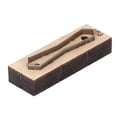 thumbnail image 2 of Troquel De Corte De Cuero, Tira De Troquel De Corte De Cuero Con Base De Madera Gruesa Hecha A Mano Para La Fabricación De Joyas Para Tarjeta De Control De Acceso Para Colgante ANGGREK Otros, 2 of 8