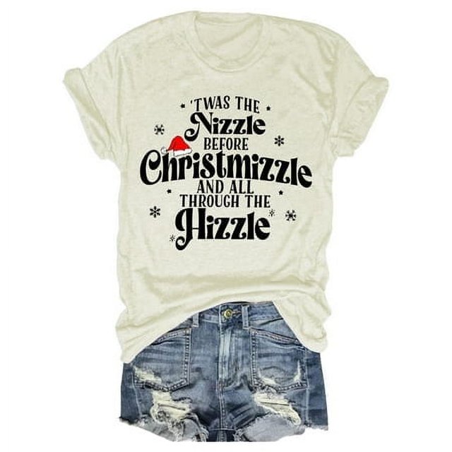 LUOGENLI T-shirts pour Femmes T-shirts Décontractés Col Rond Imprimé Lettre Manches Courtes T-shirts pour Femmes Tee Graphique Fête de la Saint-Patrick Beige TTTG