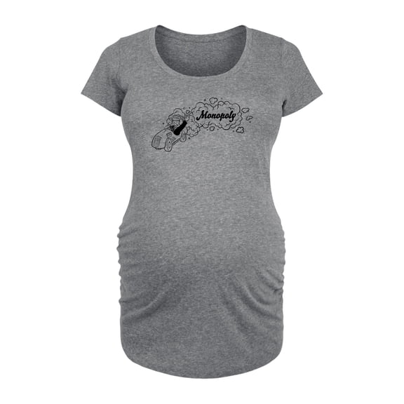 Monopoly - Racing Horizontal Chest - Maternity Scoop Neck Tee