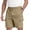 Dark khaki, variant on Men's Relaxed Fit Cargo Shorts with Drawstring Elastic Waist Multi-Pocket for Daily Hiking Work