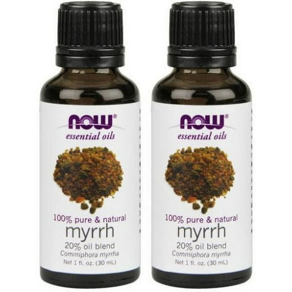 Now Foods - 1 fl oz Myrrh (20% Blend) Oil (Pack of 2)