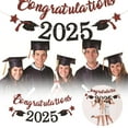 thumbnail image 2 of Hearth & Gear Red And Black Congratulations Banner Graduation Decorations 2025 Class Of 2025 Decorations Graduation Banner Grad Party Decorations 2025 Hanging Snowflakes from Ceiling Window Light, 2 of 7