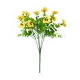 thumbnail image 3 of Artificial Pansy Flowers, Artificial Home and Garden Decoration Bouquets, Yellow, Artificial Pansy Bouquet Pansy Flowers for Flower Bed Fence Decoration Home Garden Ornament, 3 of 6