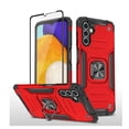 thumbnail image 1 of Xhy Moto G Play 2023 Case with Screen Protector and Magnetic Ring Kickstand Military Grade Double Layer Drop Protection Durable Detachable for Motorola G Play 2023 Phone - Red, 1 of 1