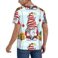 thumbnail image 6 of Gaeub Funny Christmas Gnome Men's Basketball Short Sleeves, Beach Vacation T-Shirt, Fitness Short-Sleeve, Printed Pattern with Buttons - Small, 6 of 9