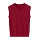 thumbnail image 2 of pstuiky Camisetas sin mangas para hombre, Suéter camisola sin mangas de color liso con cuello en V para hombre Chaleco para hombre m, 2 of 5