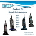 thumbnail image 4 of HQRP 2-pack Outer Circular Filters for Bissell CleanView Helix Deluxe 21K3, 21K31, 21K32, 21K35 Upright Vacuums, 4 of 6
