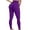 Purple, variant on Yoga Pants Women Enhanced Booty Leggings Sport Fitness Leisure Trousers Long Pants with Pineapple Grid Pattern Women's Pants Pink S
