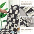 thumbnail image 5 of Yayeee 4 Pack Dining Chair Covers Stretch Parson Chairs Slipcovers Seat Protector, Blue and White Cat, 5 of 6