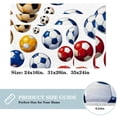thumbnail image 2 of Football Non-Slip Polyester Floor Rug Office Kitchen Mat, Machine Washable, 2 of 6