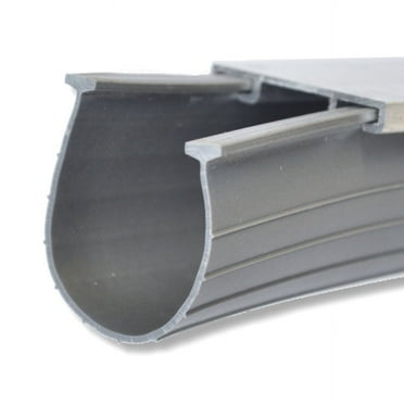 Vinyl Garage Door Replacement Seal 3" W, 1/4" T Grey 9' Single Garage Door