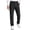 Black, variant on Cmfcve Mens Dress Pants Plus Size Slim Fit Flat Front Chinos Casual Straight Leg Business Trousers