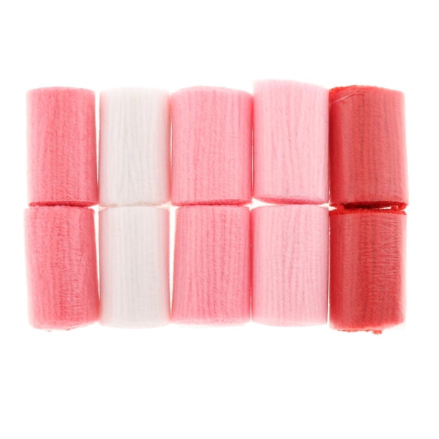 bedienty 10 Pcs Crochet en Acrylique Pré-Découpé Coussin Rouge Série Crochet Rouge 10 Rouleaux 6cm