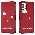 thumbnail image 5 of JTCASES for Samsung Galaxy A32 5G Wallet Case, Lovely Cat Pattern PU Leather Shockproof TPU with Card Slots Cash Pocket Magnetic Closure Removeable Wrisr Strap Stand for A32 5G, Red, 5 of 8