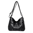 thumbnail image 1 of Bolso de hombro suave para mujer, bolso con correa ajustable, bolso para axilas de múltiples capas para negro Yuyangstore Bolsas de hombro, 1 of 5