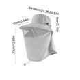 thumbnail image 3 of Sombrero de sol de ala ancha para exteriores con solapa para el cuello,resistente al viento,estilo pescador,ideal para la playa,senderismo y jardinería.Transpirable y con protección UV para, 3 of 6