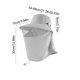 thumbnail image 3 of CaiYueKe Wide Brim Sun Hat with Neck Flap UPF Sun Protection Hat for Women Men Outdoor Fishing Hiking Beach Hat Adjustable Windproof Breathable Sun Visor Safari Hat Summer Sunscreen Hat, 3 of 7