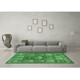 thumbnail image 3 of Ahgly Company Indoor Round Animal Emerald Green Traditional Area Rugs, 7' Round, 3 of 4