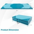 thumbnail image 3 of Topcobe 10' x 4' x 2" Folding Exercise Mat with Hook and Loop Fasteners, Easy to Clean Gym Mat, Gymnastics Equipment for Activity Play, Blue, 3 of 7