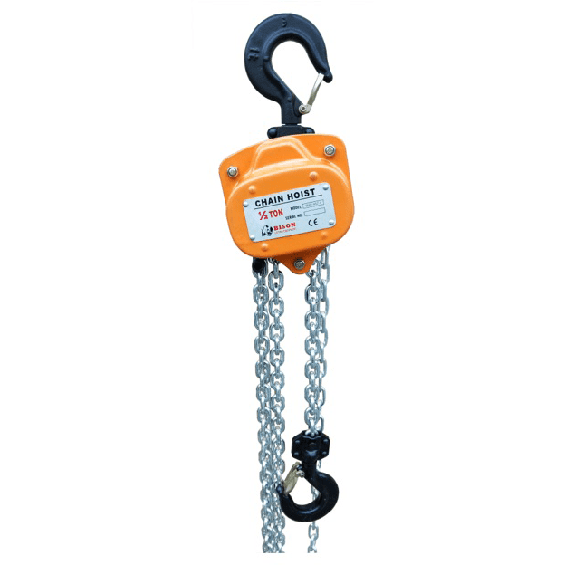Bison 1/2 Ton Manual Chain Hoist 10' Lift