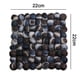 thumbnail image 5 of Juego de 2 piezas de posavasos cuadrados de fieltro hechos de bolas de fieltro de colores hechas a mano (20x20cm), 5 of 5